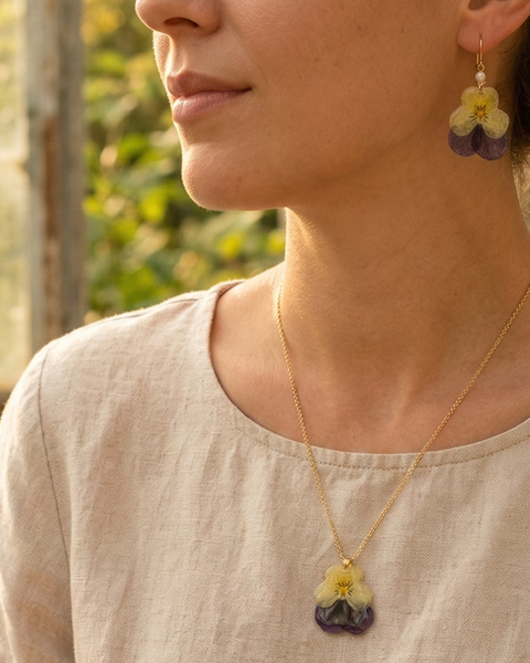 Violet Bloom Jewellery Set