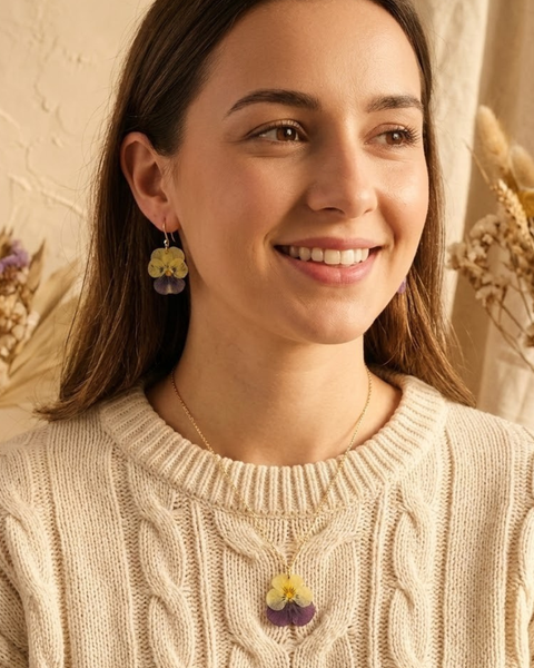 Violet Bloom Jewellery Set