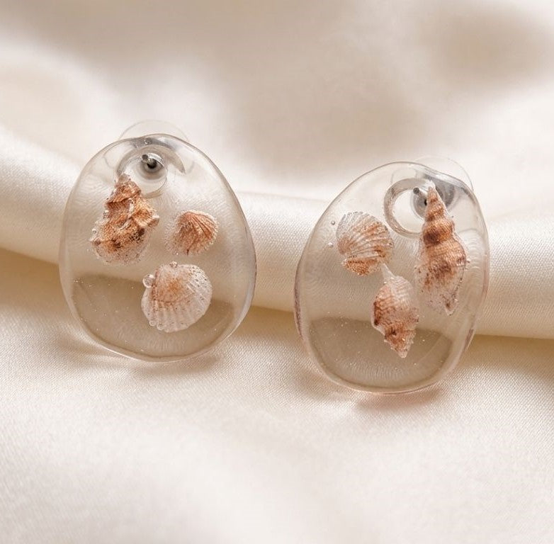 Ocean Whisper Shell Earrings
