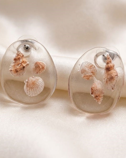 Ocean Whisper Shell Earrings