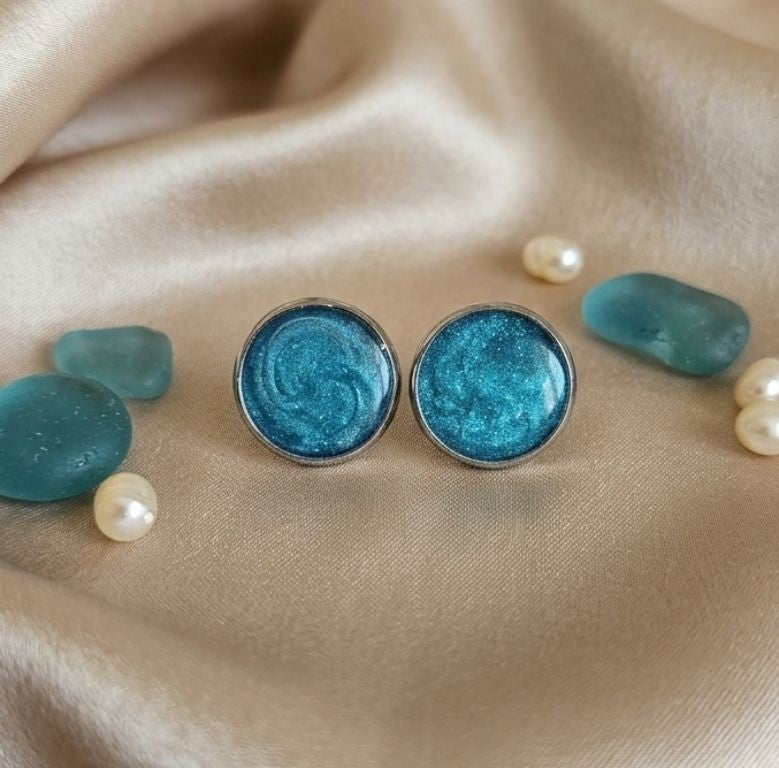 Ocean Whisper Stud Earrings