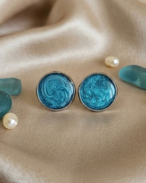 Ocean Whisper Stud Earrings