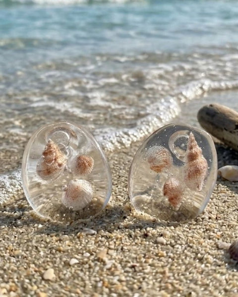 Ocean Whisper Shell Earrings