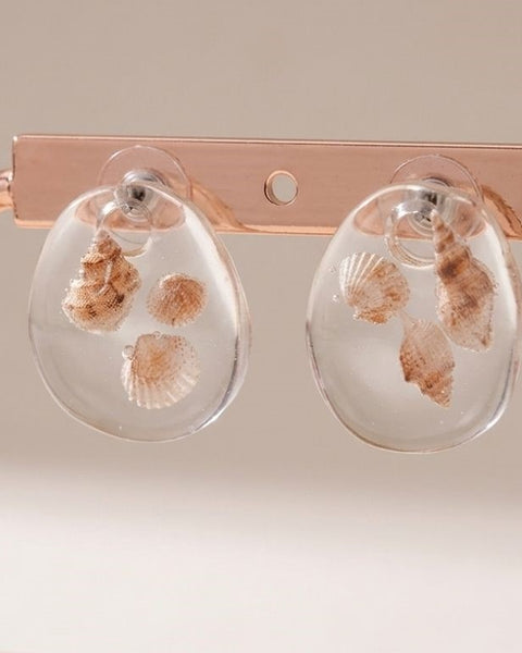 Ocean Whisper Shell Earrings