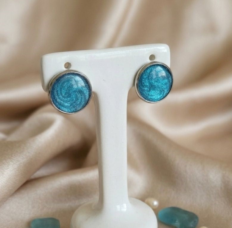 Ocean Whisper Stud Earrings