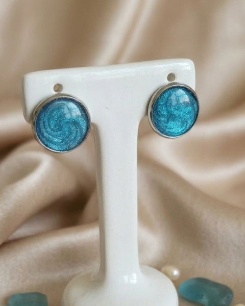 Ocean Whisper Stud Earrings