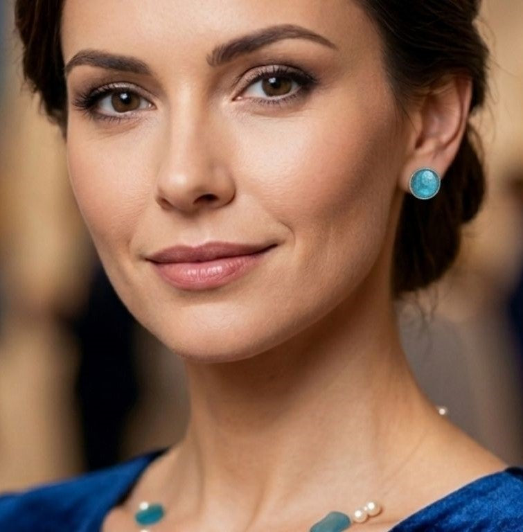 Ocean Whisper Stud Earrings
