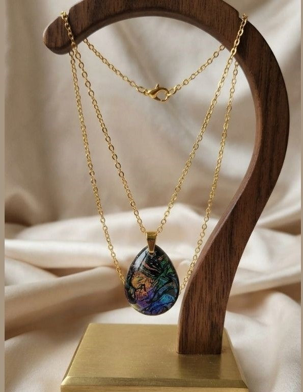 Colorflow Drop Pendant Necklace