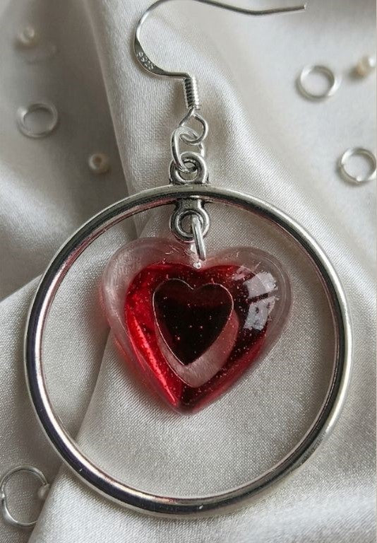 Infinite Love Resin Earrings