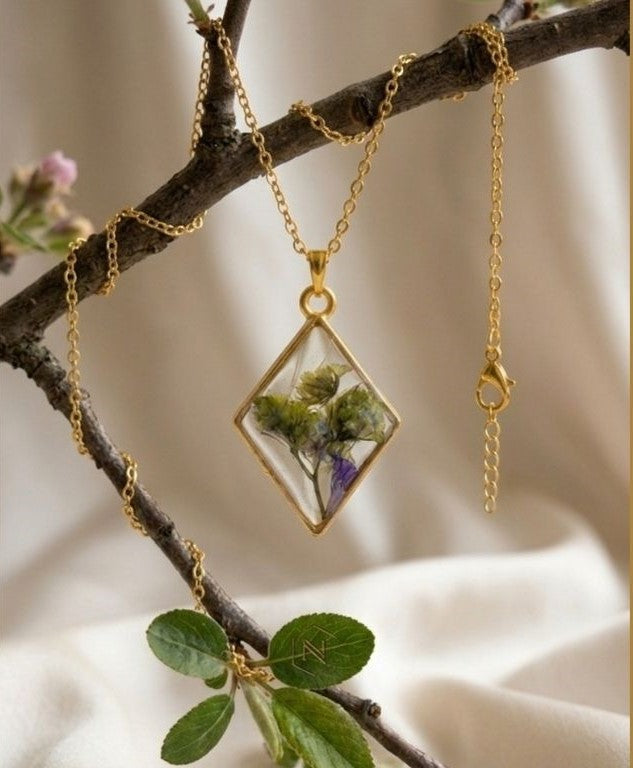 Golden Garden Pendant Necklace