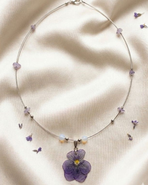 Violet Whisper – Real Violet Jewelry Set