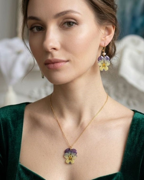 Violet Bloom Jewellery Set