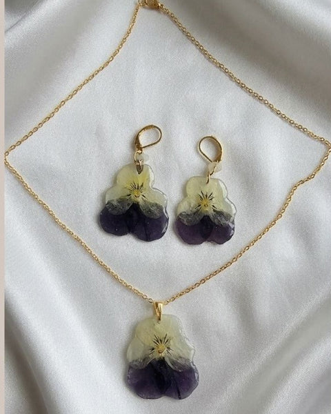 Violet Bloom Jewellery Set