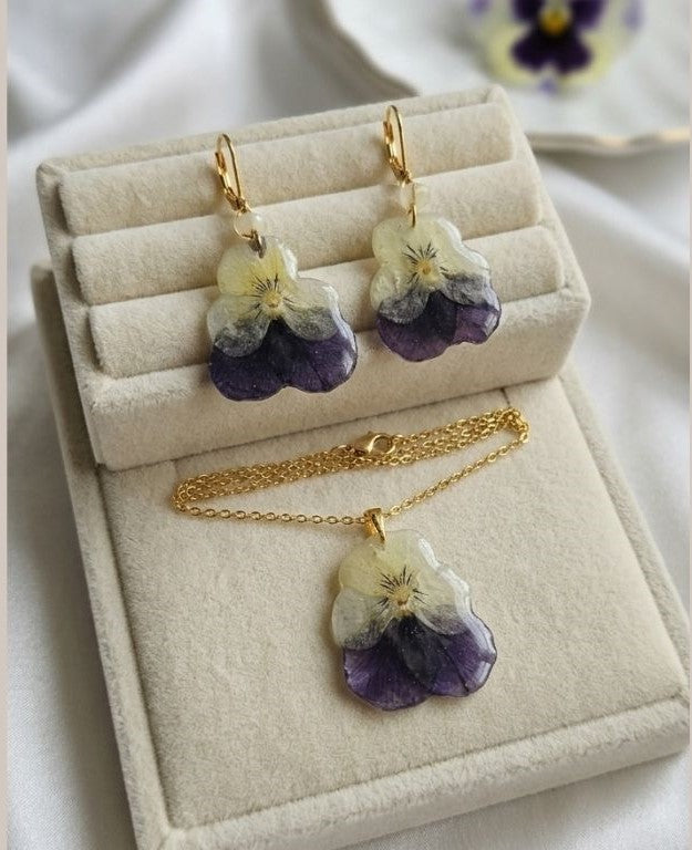 Violet Bloom Jewellery Set