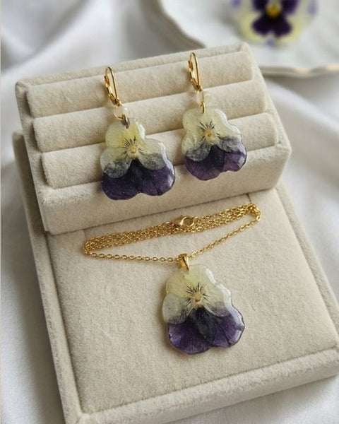 Violet Bloom Jewellery Set