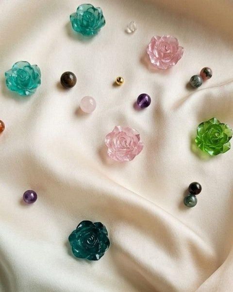 Blush Rose Harmony Earrings – Natural Gemstone Elegance