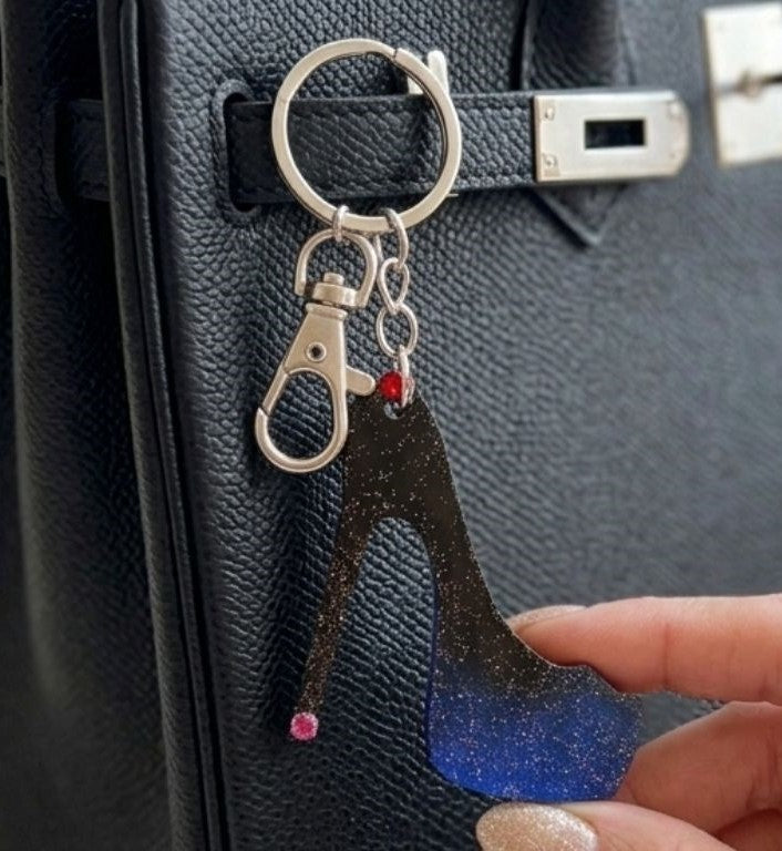 Midnight Spark Heel Keychain