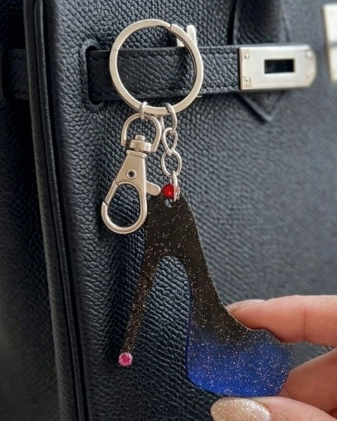 Midnight Spark Heel Keychain