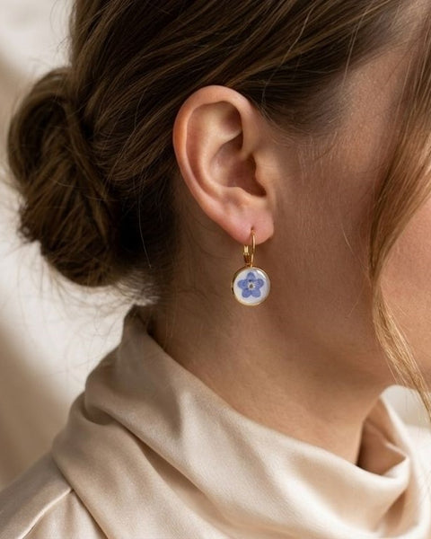 Forget-Me-Not Golden Bloom Earrings