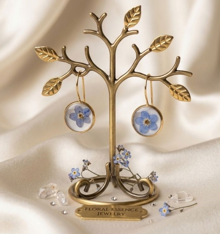 Forget-Me-Not Golden Bloom Earrings