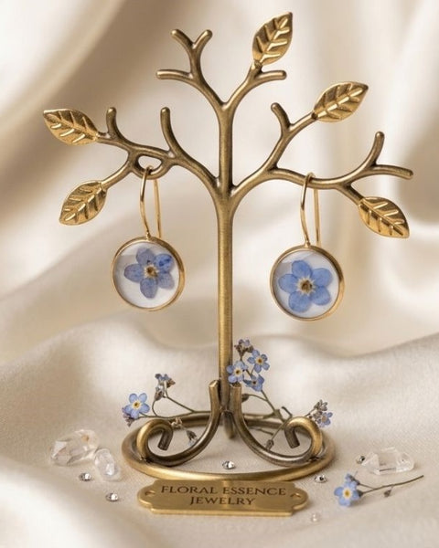 Forget-Me-Not Golden Bloom Earrings