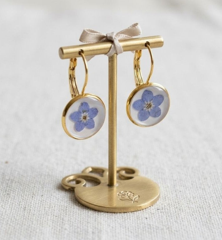 Forget-Me-Not Golden Bloom Earrings