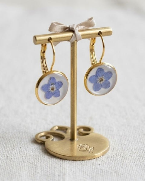 Forget-Me-Not Golden Bloom Earrings