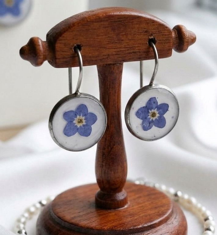 Forget-Me-Not Silver Bloom Earrings