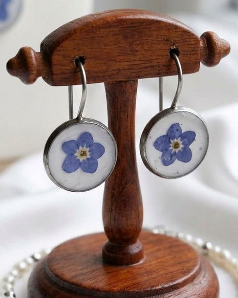 Forget-Me-Not Silver Bloom Earrings