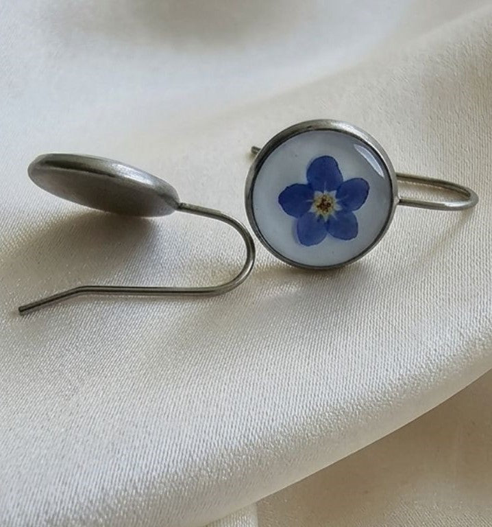 Forget-Me-Not Silver Bloom Earrings