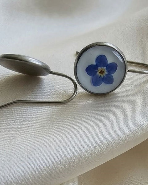 Forget-Me-Not Silver Bloom Earrings