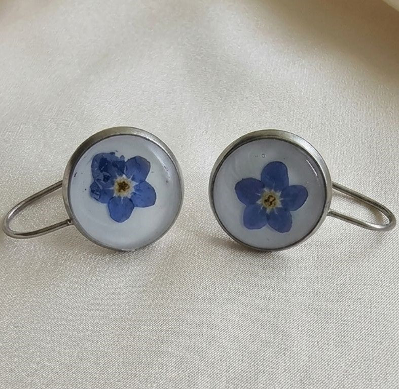 Forget-Me-Not Silver Bloom Earrings