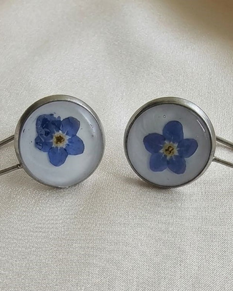 Forget-Me-Not Silver Bloom Earrings