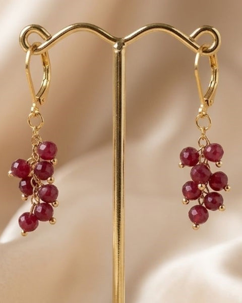 Ruby Cascade Earrings