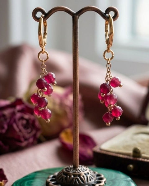 Ruby Cascade Earrings