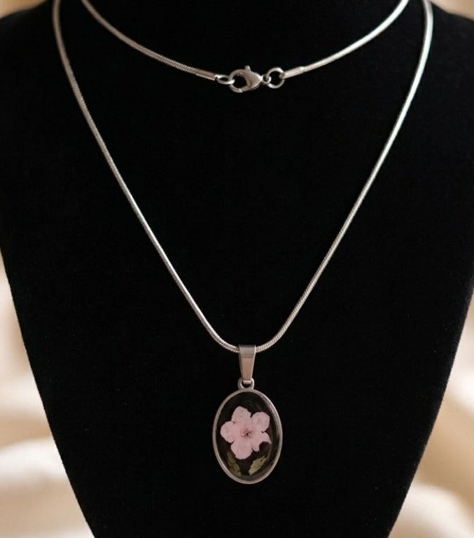 Pink Forget-Me-Not Jewelry Set