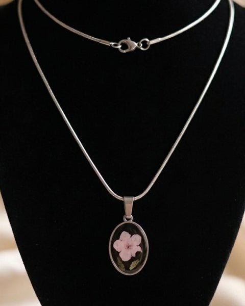 Pink Forget-Me-Not Jewelry Set
