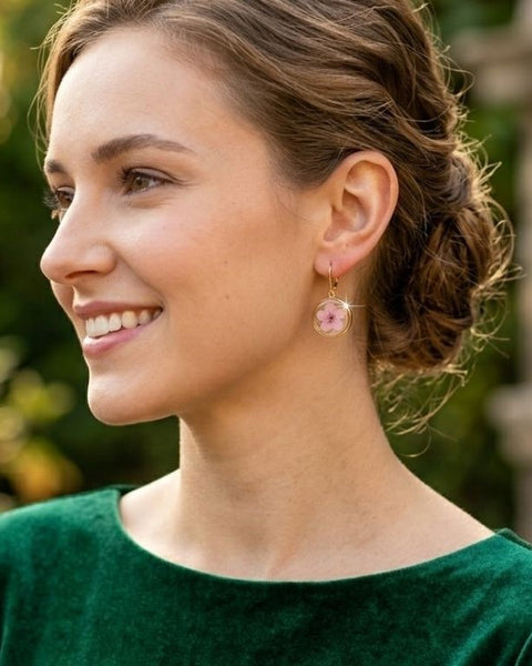 Blush Forget-Me-Not Earrings