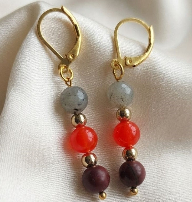 Earth & Ember – Natural Gemstone Jewelry Set