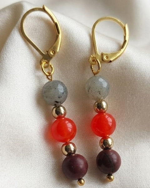 Earth & Ember – Natural Gemstone Jewelry Set