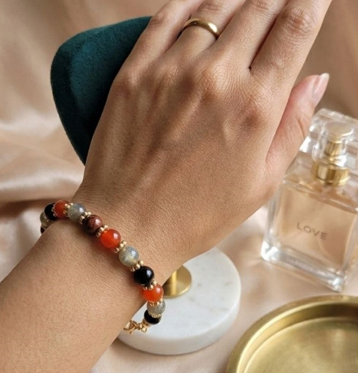 Earth & Ember – Natural Gemstone Jewelry Set