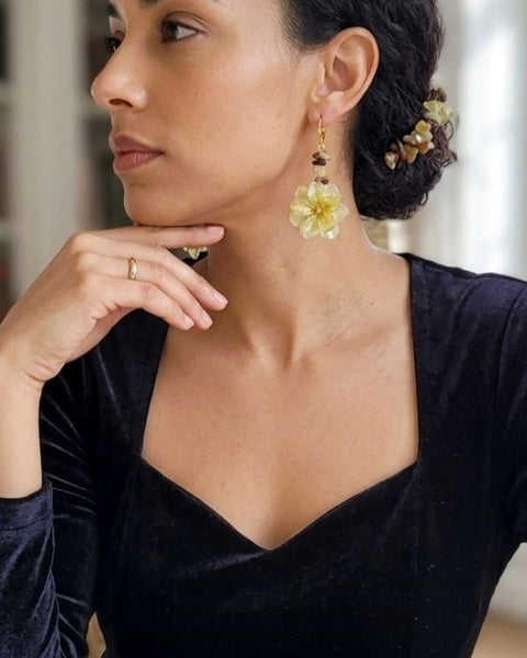 Light Flower Earrings