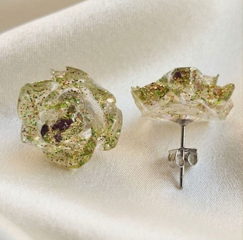 Sparkle Rose Jewelry Set – Bracelet & Earrings