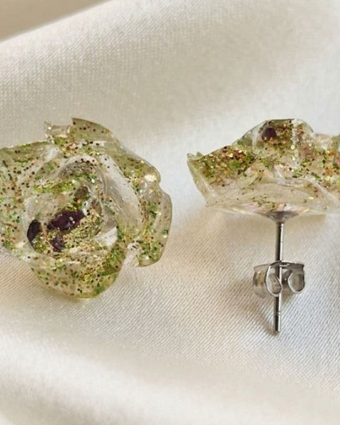 Sparkle Rose Jewelry Set – Bracelet & Earrings
