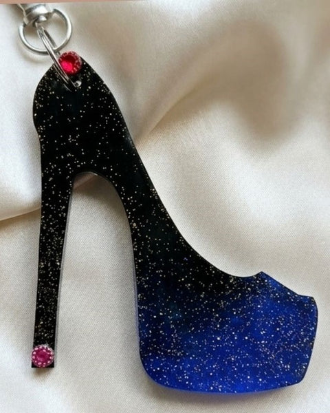 Midnight Spark Heel Keychain