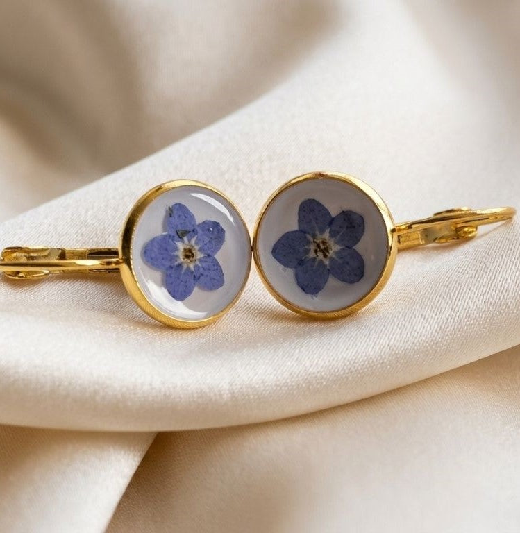 Forget-Me-Not Golden Bloom Earrings