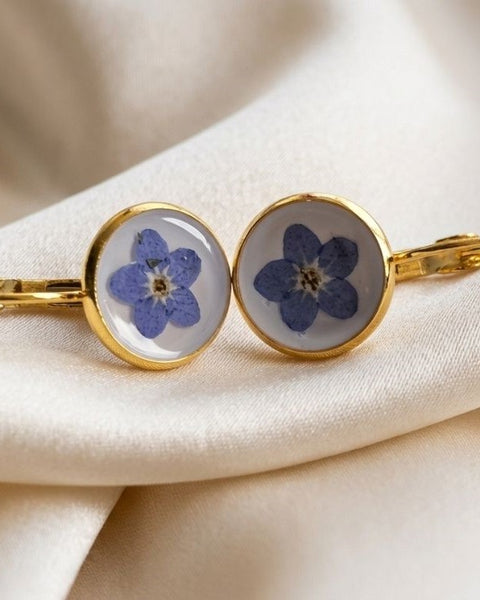Forget-Me-Not Golden Bloom Earrings