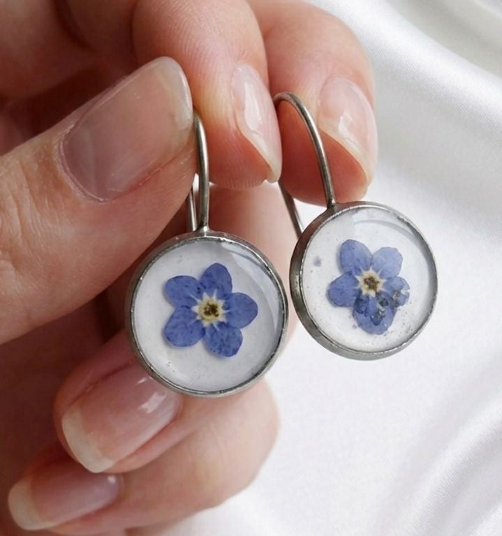 Forget-Me-Not Silver Bloom Earrings