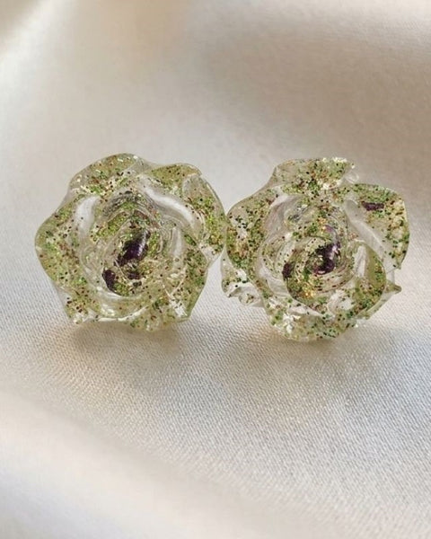 Sparkle Rose Jewelry Set – Bracelet & Earrings